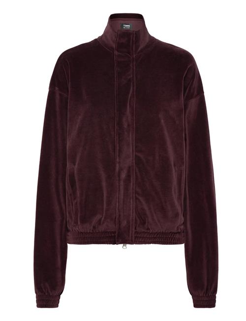 Se Organic Velvet Jacket 7 DAYS Active Burgundy ved Booztlet