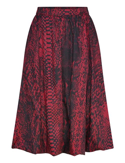 Cmshirley-Skirt Is A Balloon Skirt In An Premium Material With Elasticated Back, Copenhagen Muse Red