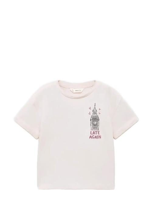 Printed Cotton-Blend T-Shirt Mango Pink