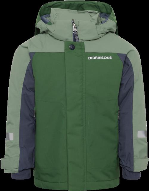 Didriksons Neptun Kids 4 Jakke Pine Green  Pine Green-120 cm  Grøn  120 cm  Unisex