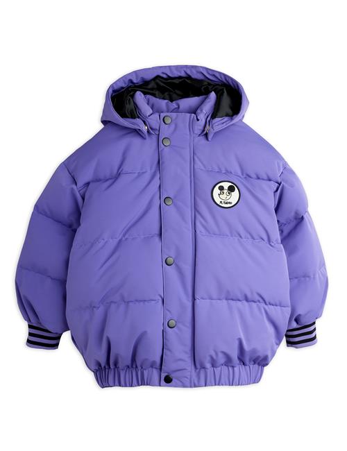 Mini Rodini Ritzratz Pufferjakke Med Lapper Purple  Purple 92/98 cm  Lilla  92/98 cm  kvinde