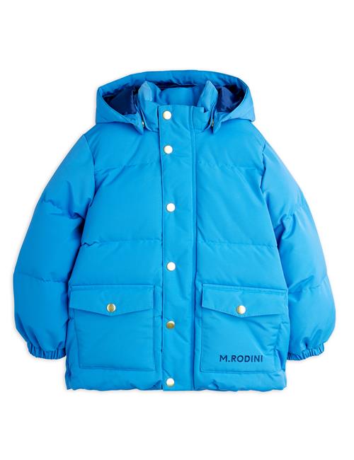 Mini Rodini Solid Puffer-jakke Blue  Blue 128/134 cm  Blå  128/134 cm  kvinde