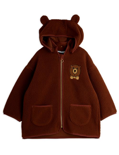 Mini Rodini Bear Pile-jakke Brown  Brown 92/98 cm  Brun  92/98 cm  Unisex