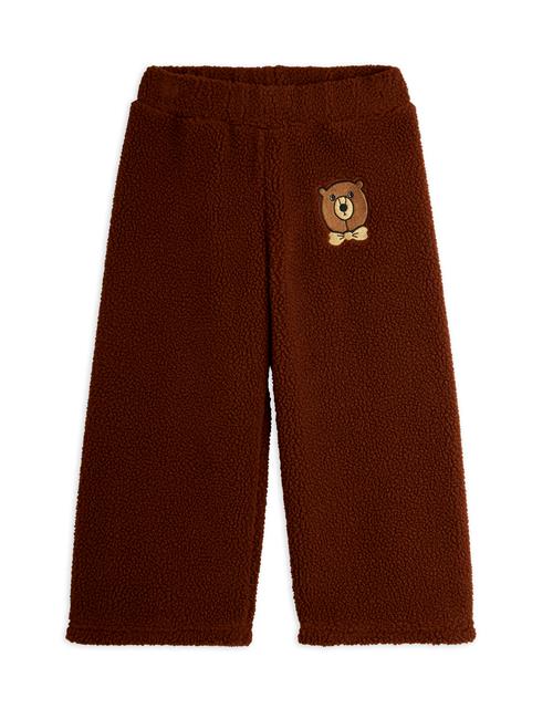 Mini Rodini Bear Pile-bukser Brown  Brown 116/122 cm  Brun  116/122 cm  Unisex