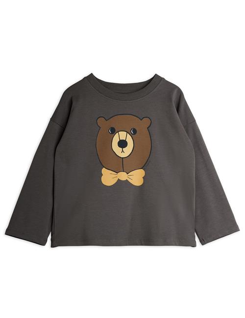 Mini Rodini GOTS Bear Top Med Lange Ærmer Grey  Grey 104/110 cm  Grå  104/110 cm  mand