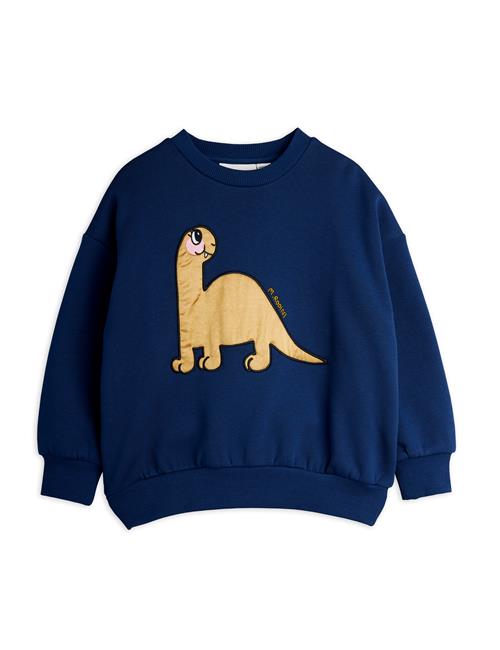 Mini Rodini GOTS Dino Sweatshirt Blue  Blue 92/98 cm  Blå  92/98 cm  mand