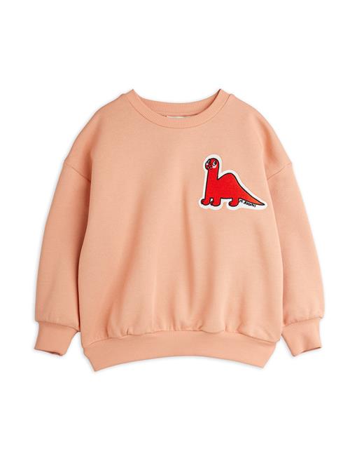 Mini Rodini GOTS Dino Patch-sweater Pink  Pink 116/122 cm  Lyserød  116/122 cm  kvinde
