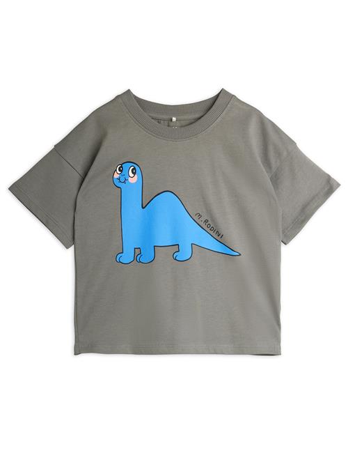 Mini Rodini GOTS Dino T-shirt Med Korte Ærmer Grey  Grey 80/86 cm  Grå  80/86 cm  mand