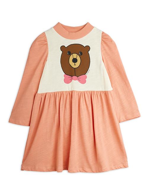 Mini Rodini GOTS Bear Kjole Med Lange Ærmer Pink  Pink 128/134 cm  Lyserød  128/134 cm  kvinde