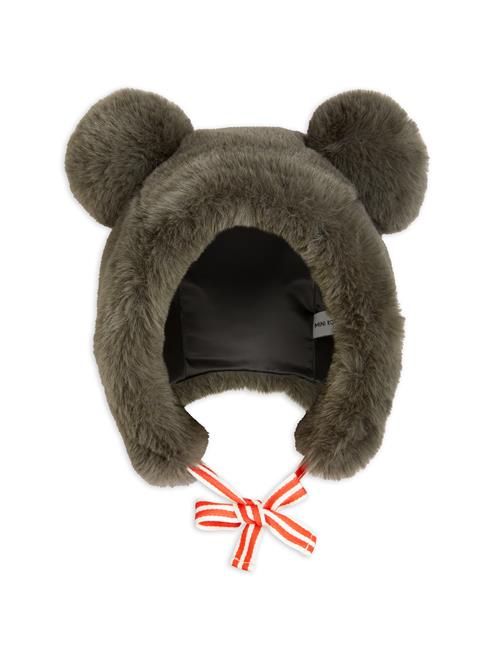 Mini Rodini Hue I Imiteret Pels Grey  Grey 48/50 cm  Grå  48/50 cm  Unisex