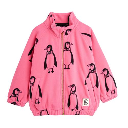 Mini Rodini Penguin Fleecejakke Lyserød 92/98 cm  Lyserød  92/98 cm  kvinde