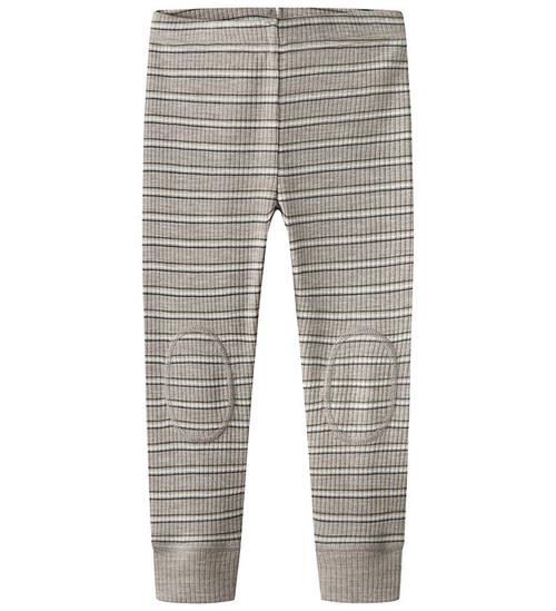 Name It Leggings - Uld/Modal - Rib - NmmWomi - Satellite/Stripes