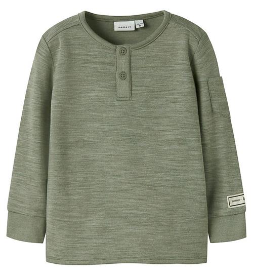 Name It Bluse - Uld/Viskose - NmmWyla - Dried Sage