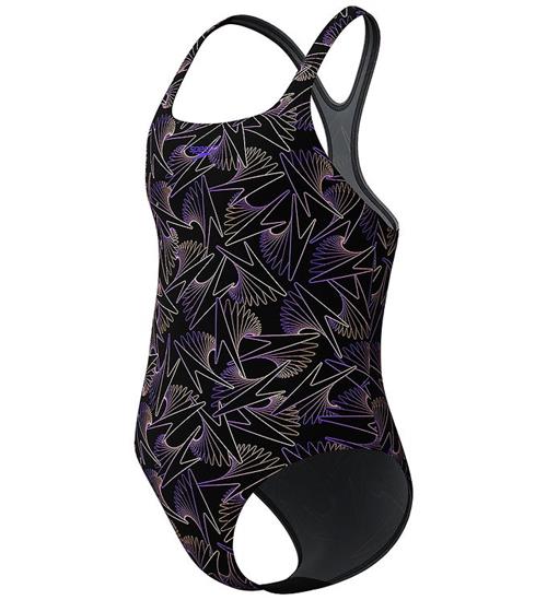 Speedo Badedragt - HyperBoom Allover Medalist - Sort/Fersken