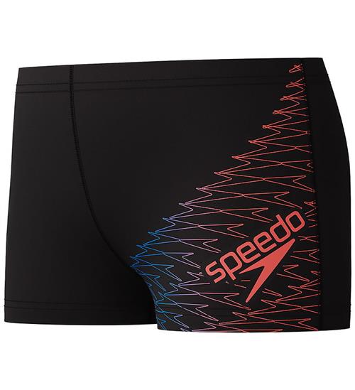 Speedo Badebukser - Medley Logo - Sort m. Rød