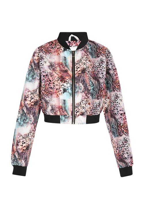 IZIA Overgangsjakke  lyseblå / pink / sort / hvid