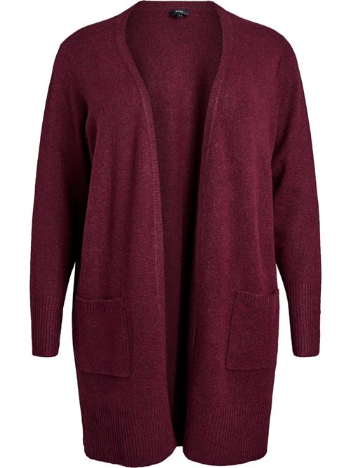 Zizzi Cardigan 'Sunny'  vinrød