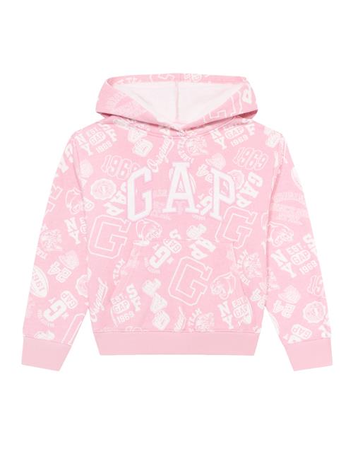 GAP Sweatshirt 'HERITAGE'  lyserød / hvid