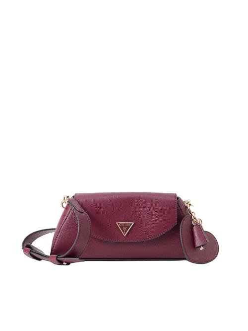 GUESS Skuldertaske 'BOLENA FLAP SHOULDER BAG'  burgunder