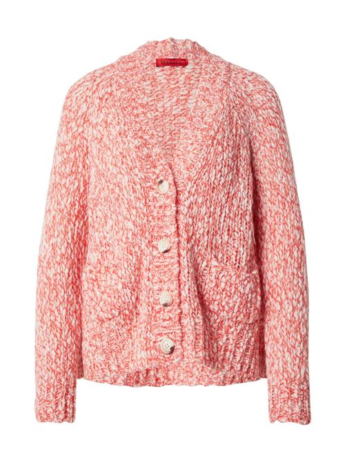 MAX&Co. Cardigan 'CARACAS'  lys rød / hvid