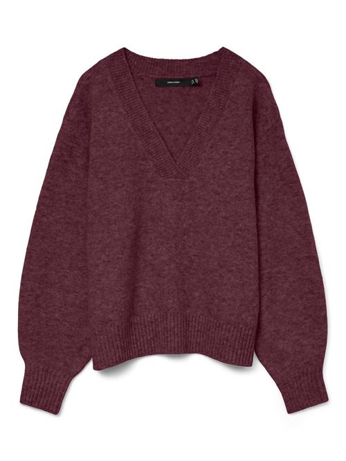 Se VERO MODA Pullover 'VMBoom'  vinrød ved About You
