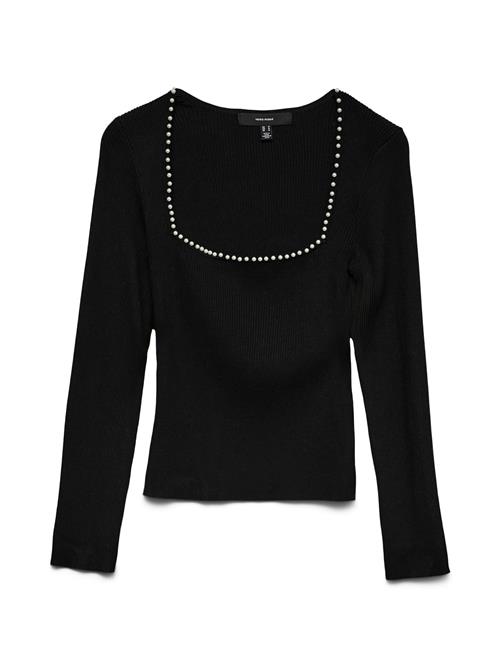 VERO MODA Pullover 'VMWilma'  sort / perlehvid