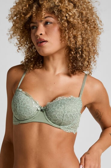 Hunkemöller Formstøbt bøjle-bh Marine Grøn
