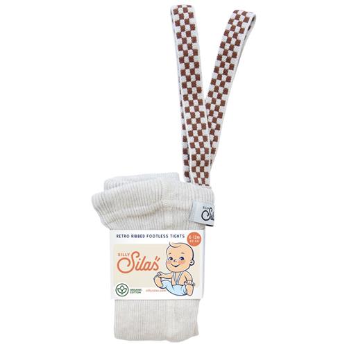 Silly Silas Footless Tights Cream Blend Checked Strømpebukser uden fødder Cream Blend Checked 1-2 Y  Creme  1-2 år  unisex