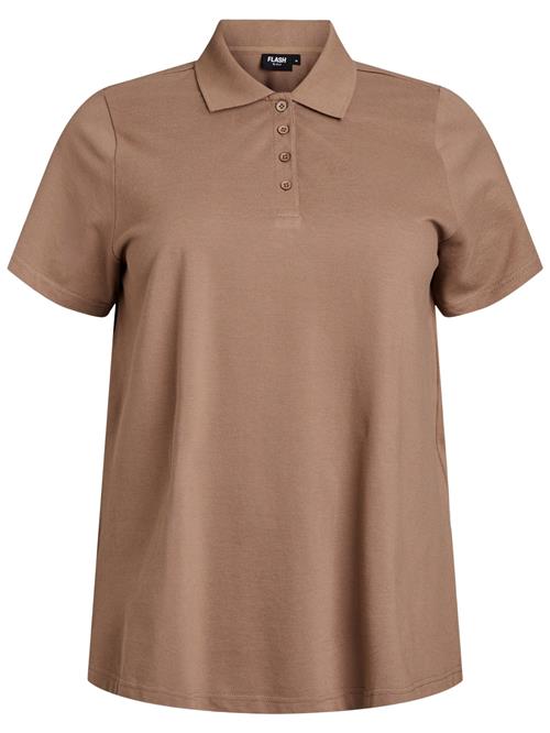 Zizzi Shirts 'Fllyn'  lysebrun
