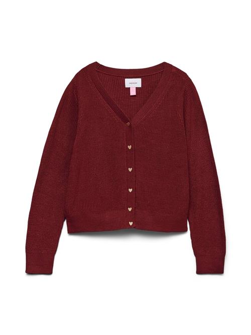 Vero Moda Girl Cardigan 'VMNEWLEX'  rød