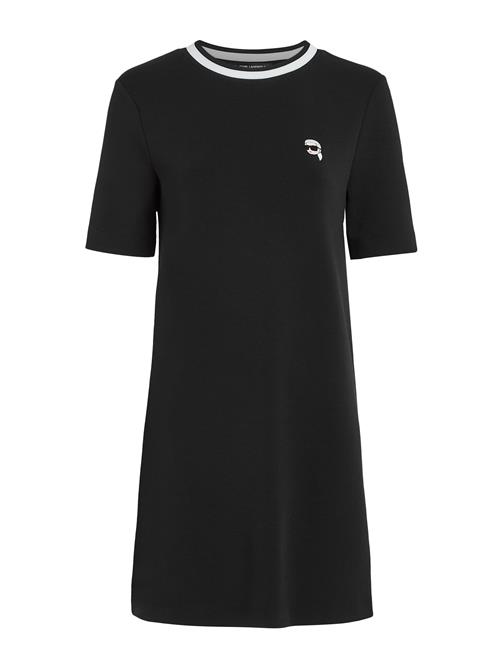 Se Karl Lagerfeld Kjole 'IKON'  sort / hvid ved About You