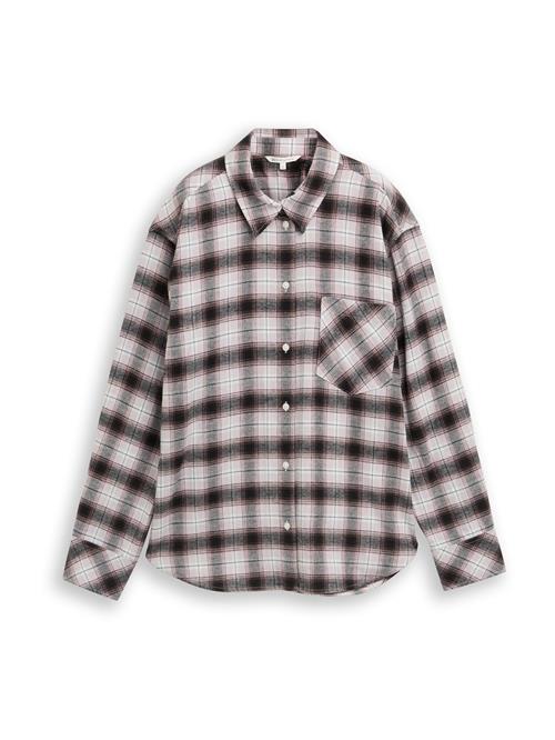 TOM TAILOR DENIM Bluse  brun / hvid