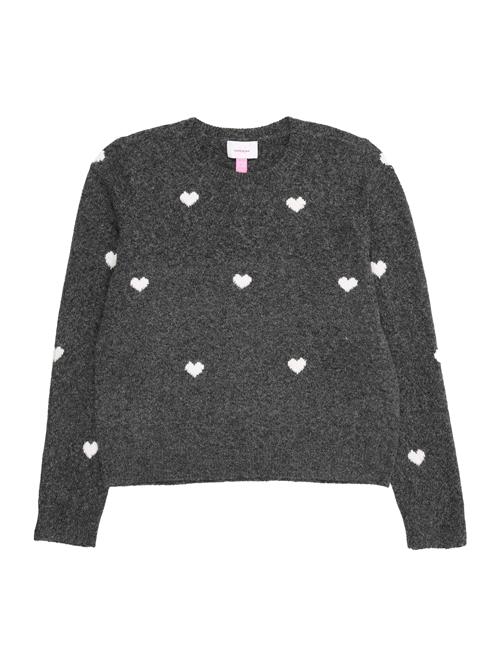 Vero Moda Girl Pullover 'VMDOFFY'  grå-meleret / hvid
