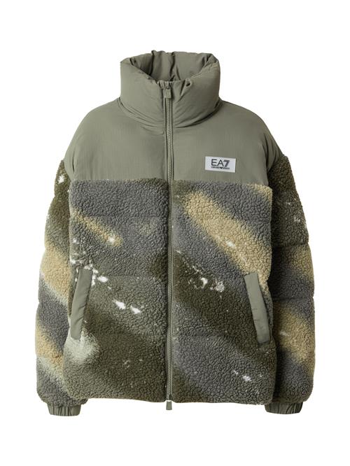 EA7 Emporio Armani Vinterjakke  grøn / khaki / pastelgrøn