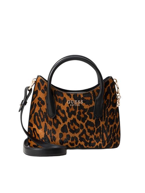 GUESS Håndtaske 'DOMITILLA'  cognac / sort