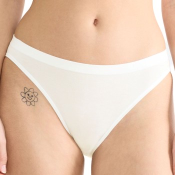 Sloggi Trusser 2P GO Sense High Leg Briefs Elfenben modal Large Dame