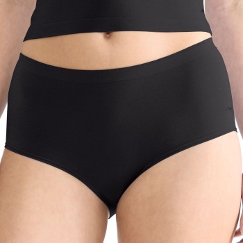 Sloggi Trusser 2P GO Sense High Waist Briefs Sort modal Small Dame
