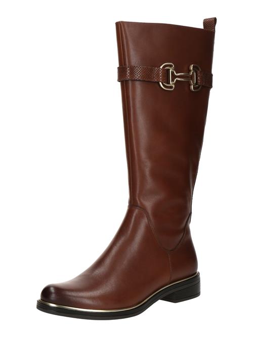 CAPRICE Støvler  cognac / hvid