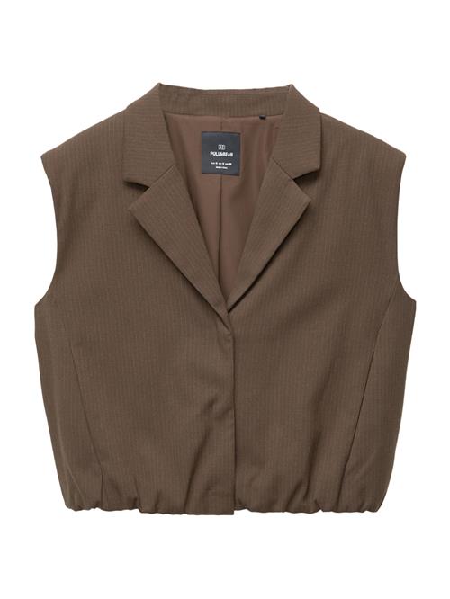 Pull&Bear Vest  brun / offwhite