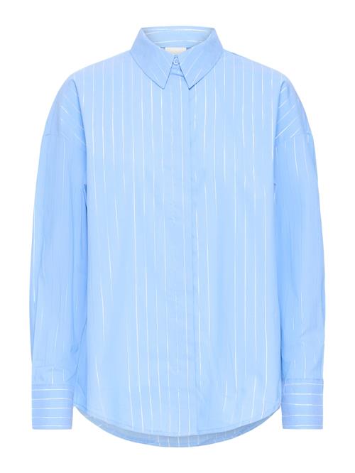 ICHI Bluse 'IHKASSY'  blå / hvid