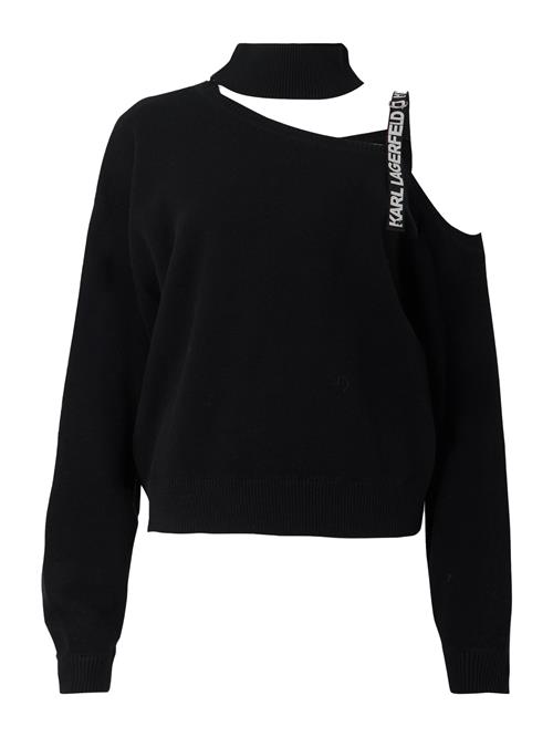 KARL LAGERFELD JEANS Pullover  lysegrå / sort