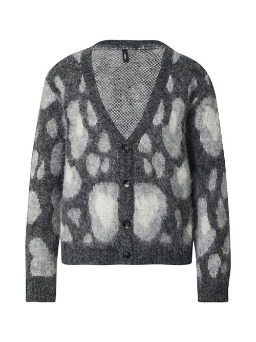 ONLY Cardigan 'ONLEDELIE'  lysegrå / mørkegrå / hvid