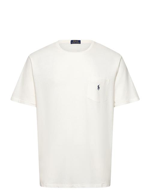 Standard Fit Cotton-Linen Pocket T-Shirt Polo Ralph Lauren White