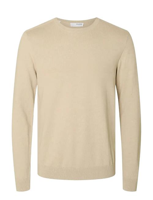 Slhberg Crew Neck Noos Selected Beige