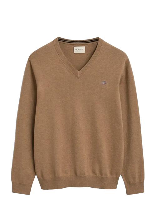 Classic Cotton V-Neck GANT Beige