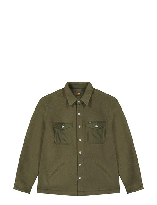 Mixed Sherpa Overshirt Lee Jeans Green