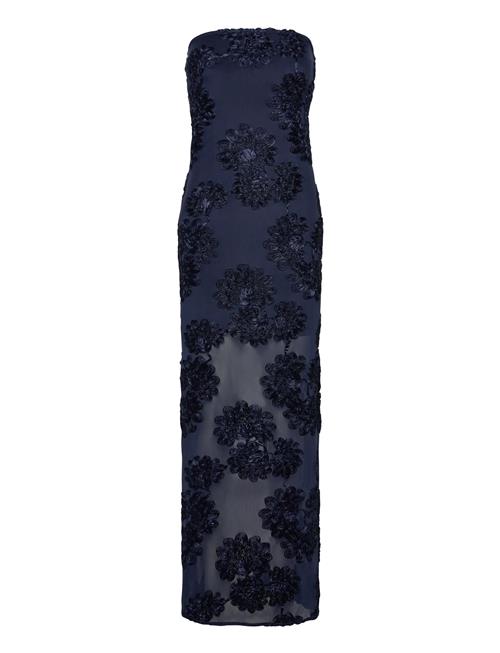 3D Mesh Maxi Dress ROTATE Birger Christensen Navy