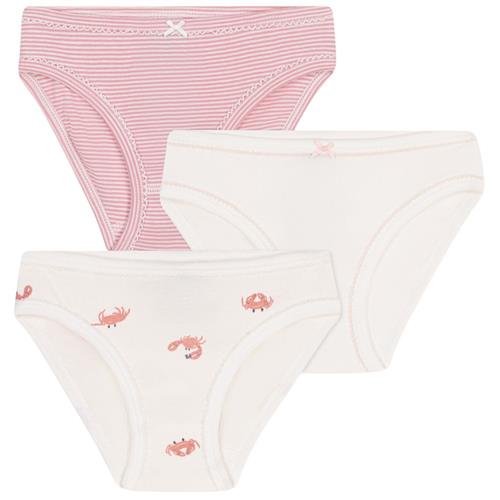 Petit Bateau 3-pak Trusser Marshmallow Papaye 6 Y  Lyserød  6 år  kvinde