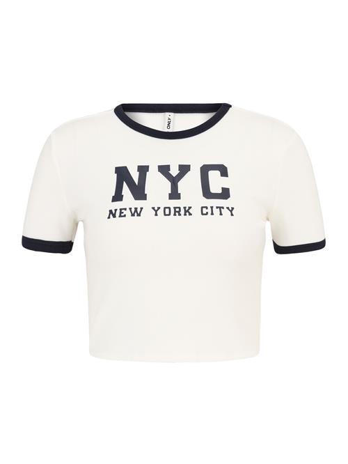 Only Petite Shirts 'ONLVIKKA'  mørkeblå / hvid