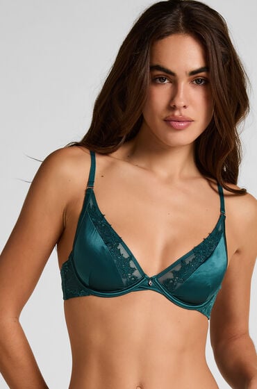 Hunkemöller Ikke-formstøbt bøjle-bh Ember Grøn